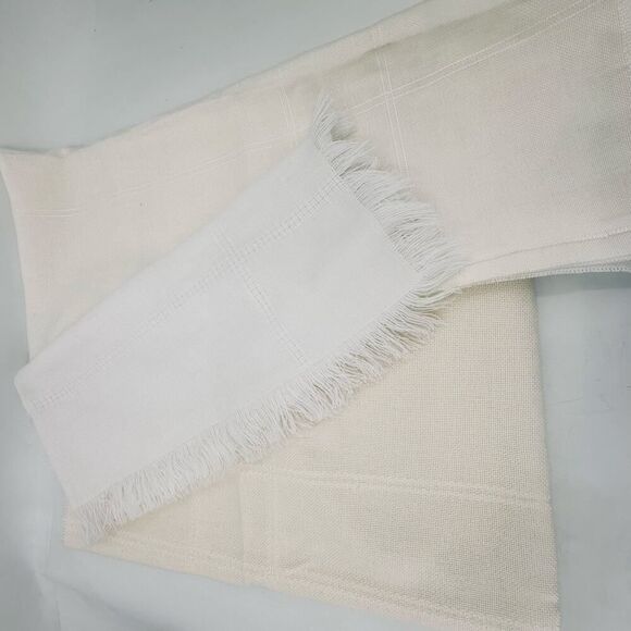 Lot of Blank Tablecloths for Cross Stitch Embroidery Needlepoint Cream Polyester - Picture 8 of 9